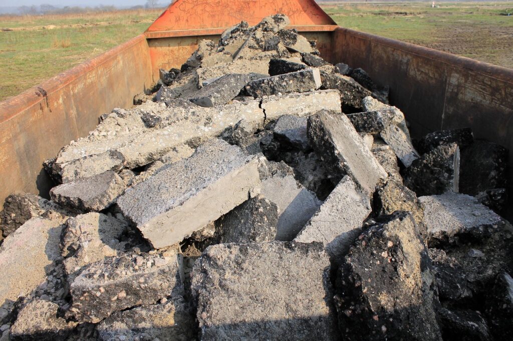 Bauschutt Container Baustelle Bauschutt Container mieten Darauf achten