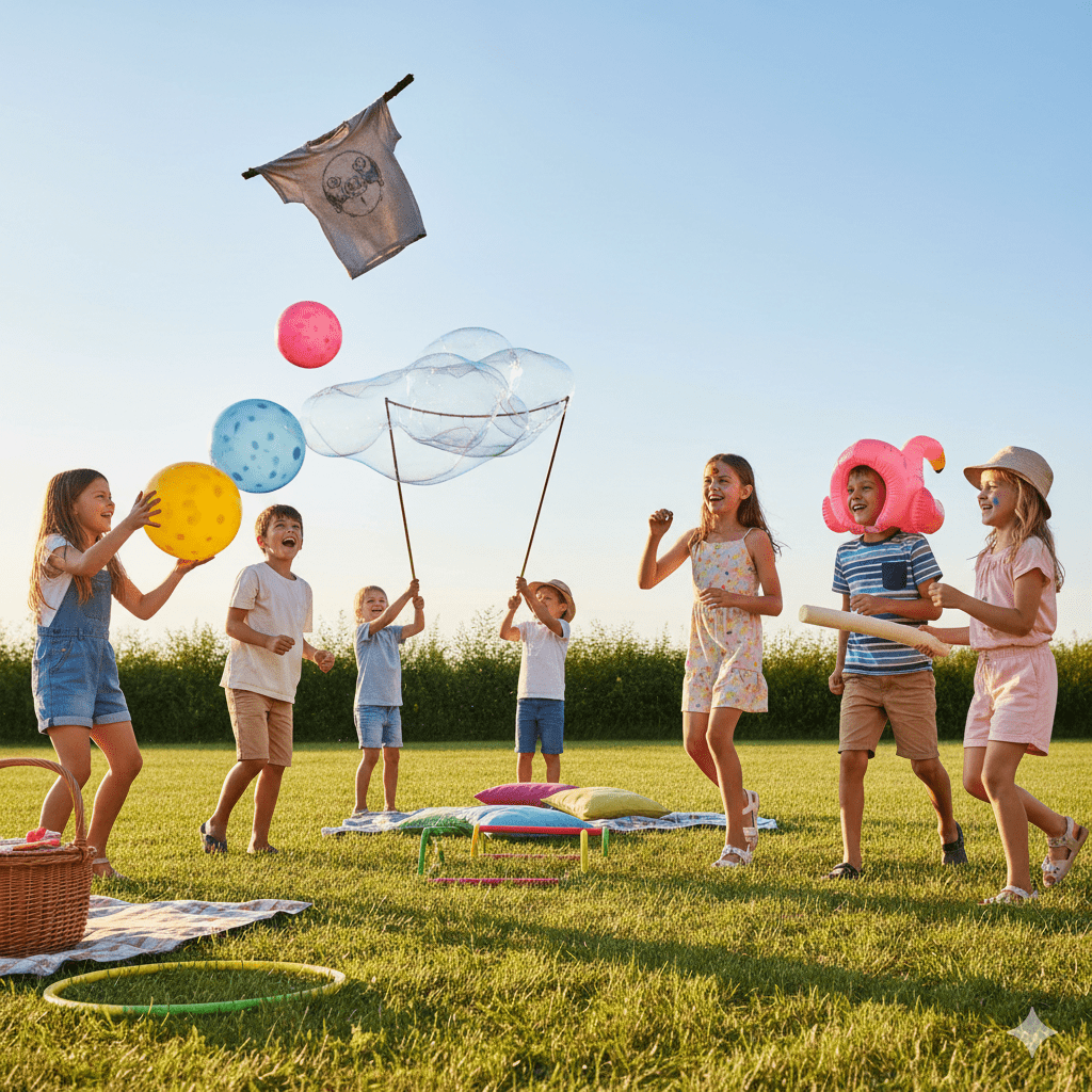 Kinder spielen an der frischen Luft Lustige Spiele im Freien für Kinder – Ideen für jede Gelegenheit
