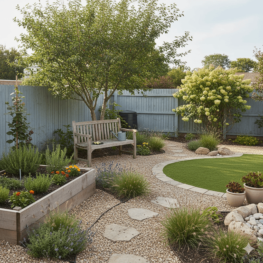 übersichtlicher minimalistischer Garten Die besten Tipps zur effektiven und einfachen Gartengestaltung